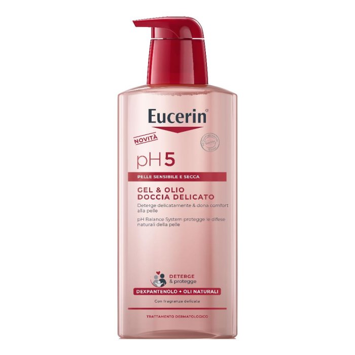 Eucerin pH 5 gel & olio doccia delicato per pelle sensibile e secca 400ml