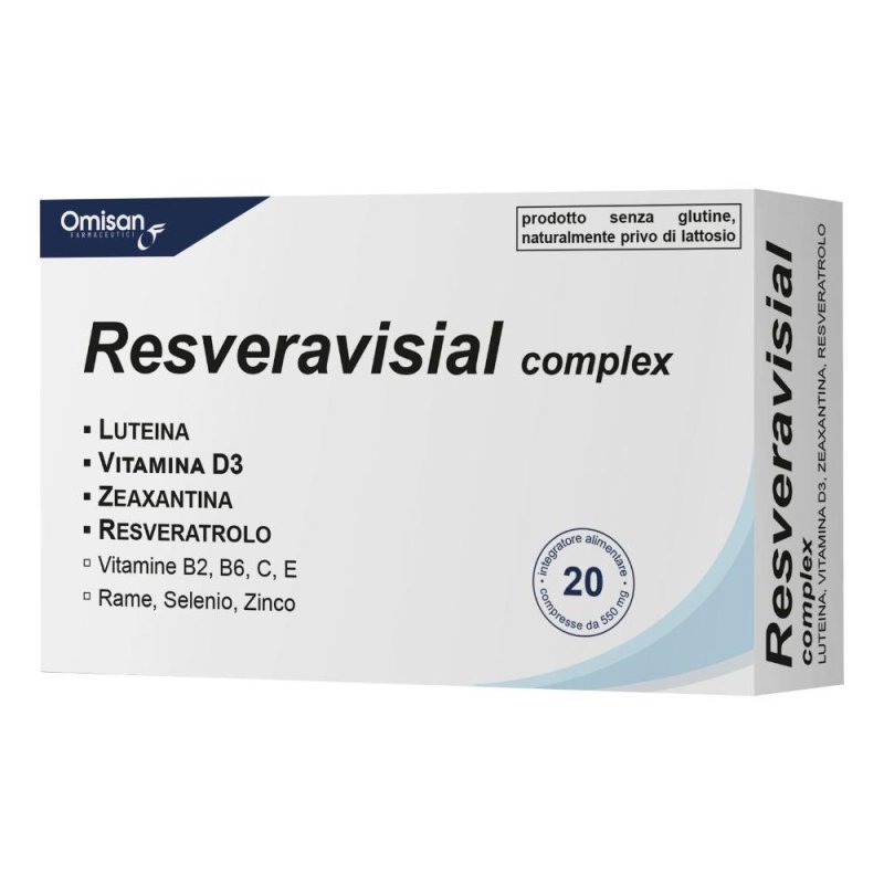 Resveravisial Complex 20 compresse - integratore con resveratrolo e antiossidanti