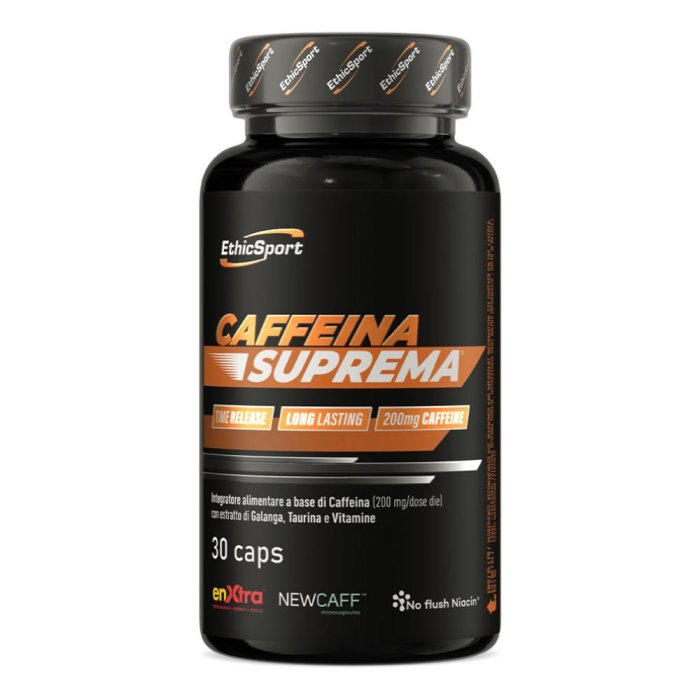 EthicSport Caffeina Suprema Integratore Alimentare per la Concentrazione 30 capsule