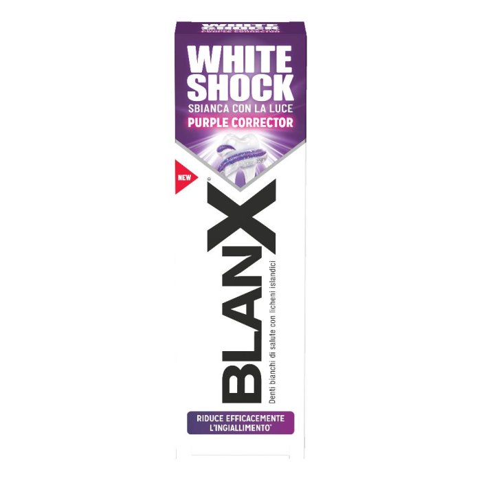 BlanX White Shock dentifricio 75 ml - dentifricio sbiancante con attivatore di luce LED