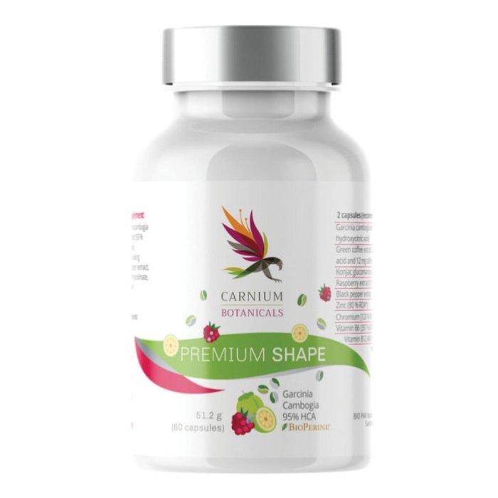 Carnium Bot Premium Shape Integratore per il Controllo del Peso e la Definizione della Linea 60 Capsule