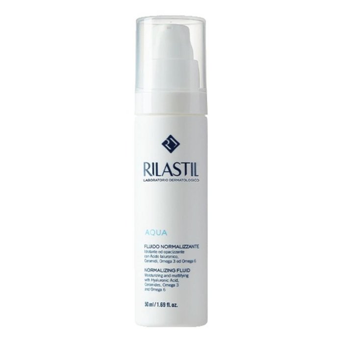 Rilastil Aqua Sensitive - Fluido Matt per Pelle Sensibile Mista e Impura 40 ml