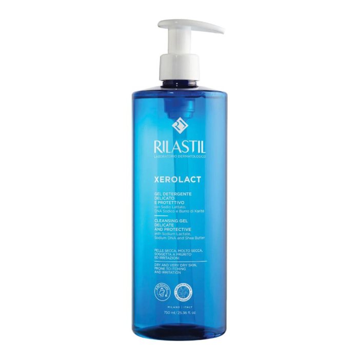 Rilastil Xerolact - Gel Detergente Delicato e Protettivo Schiumogeno pH 5.5 1000 ml