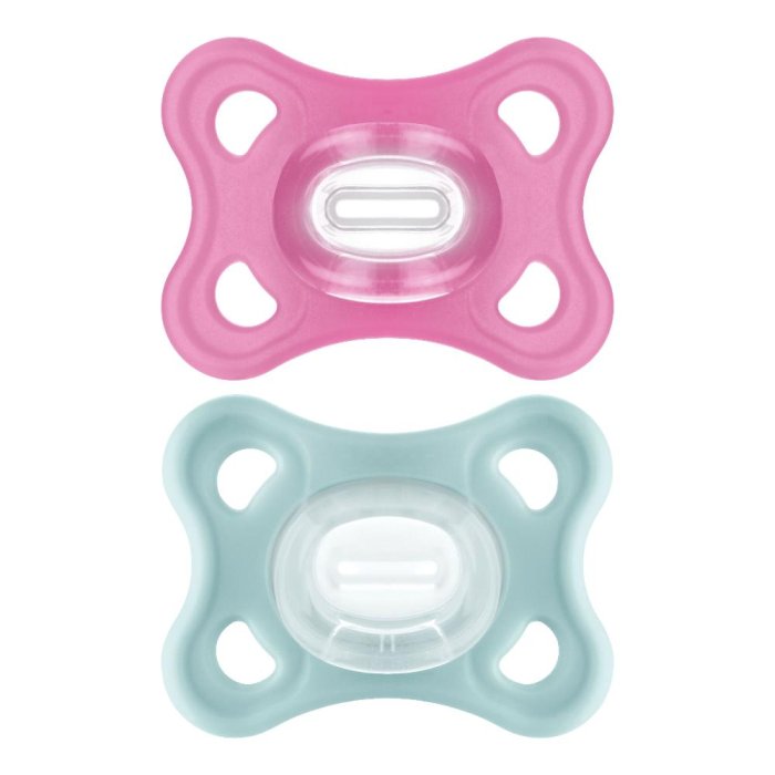 Mam Comfort 3-12 mesi silicone femmina 2 pezzi - succhietti in silicone per bambine