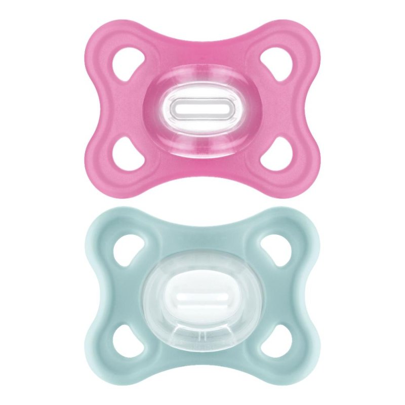 Mam Comfort 3-12 mesi silicone femmina 2 pezzi - succhietti in silicone per bambine