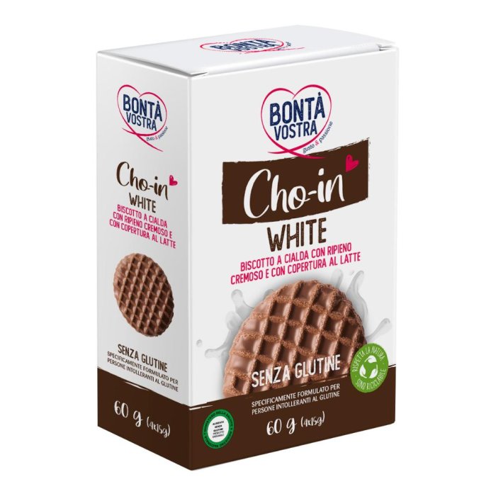 Bontà Vostra Cho-In White Cioccolatini al Cioccolato Bianco Confezione da 4 Pezzi