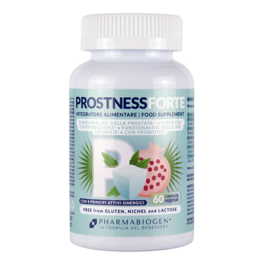 Prostness Forte 60 capsule vegetali - integratore per benessere della prostata Prostness Forte 60 capsule vegetali - integratore per benessere della prostata