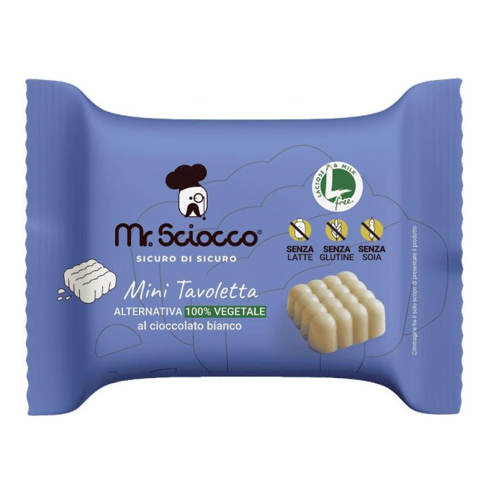 Mr Sciocco mini tavoletta cioccolato bianco 11 g - mini tavoletta di cioccolato bianco