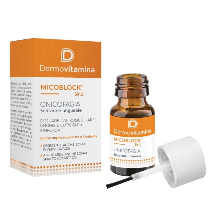Dermovitamina Micoblock - 3 in 1 Onicofagia Soluzione Ungueale 7ml