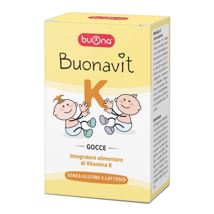 Buonavit K Gocce Orali 8,5 ml Integratore di Vitamina K per Neonati e Bambini Buona Nutrizione