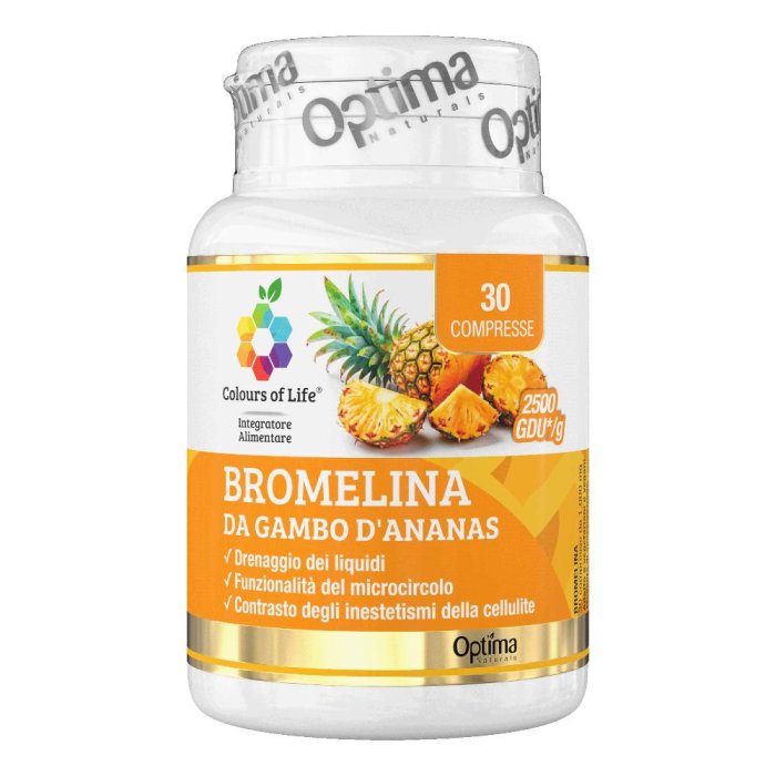  Bromelina Gambo Ananas Integratore Drenante 30 Compresse
