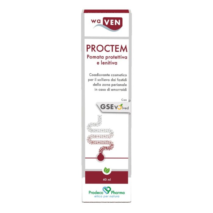 Waven Proctem Pomata 40 ml | Trattamento Lenitivo per Emorroidi e Irritazioni Anali