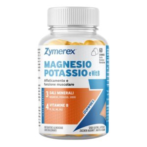 Zymerex Gommose Magnesio Potassio e Vitamina B Integratore Alimentare 60 Gommose