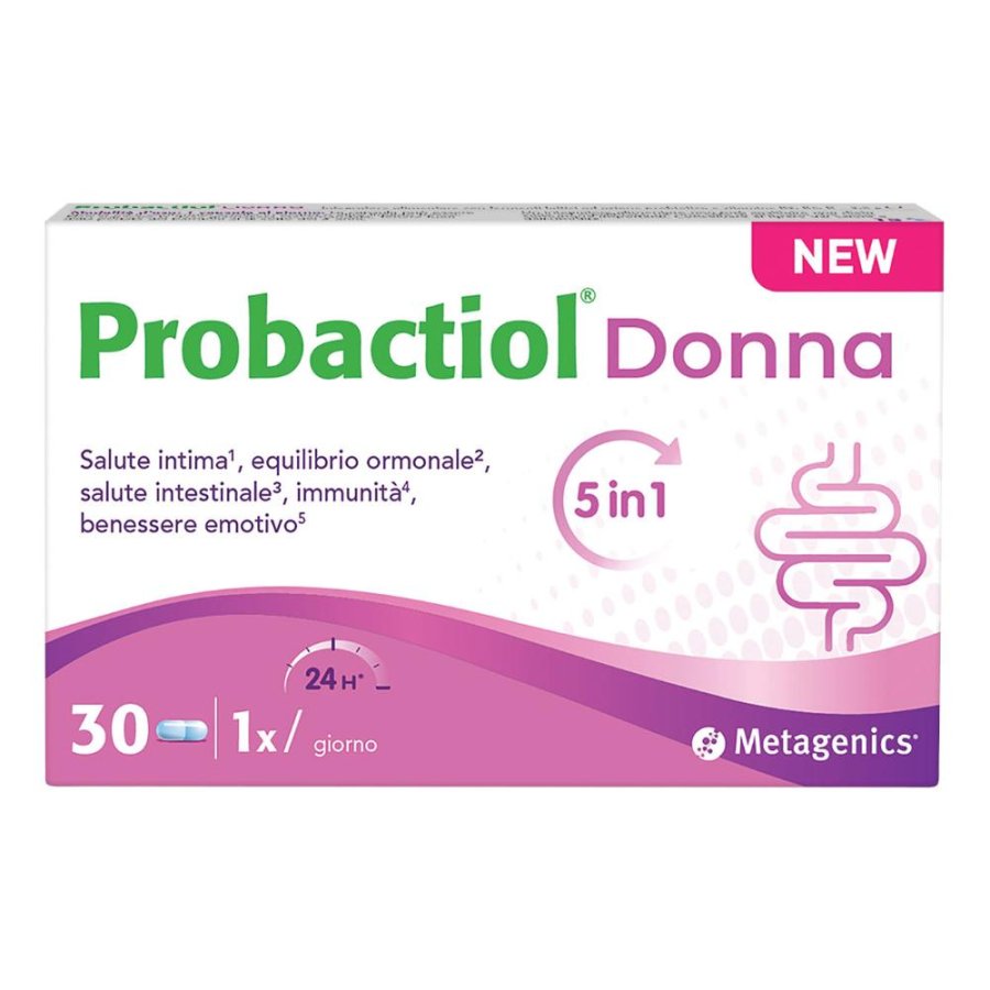 Probactiol Donna Probiotico per Benessere Intimo e Flora Vaginale 30 Capsule