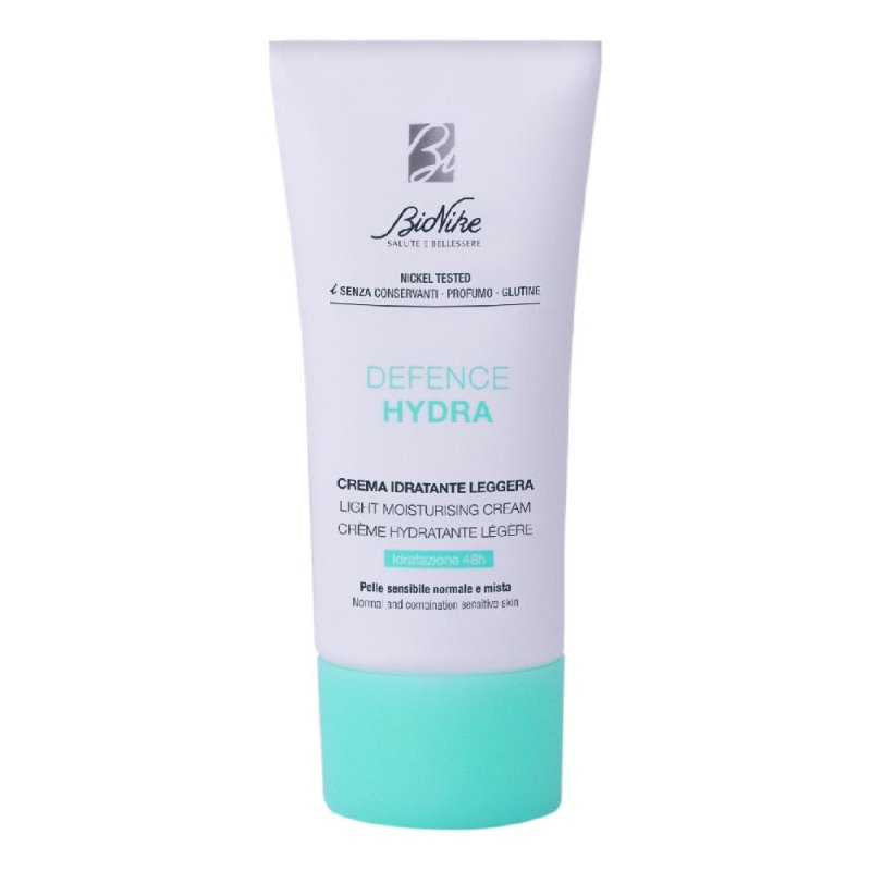 BioNike Crema idratante leggera 50 ml – Acido ialuronico e ceramide NG per idratazione 48 ore