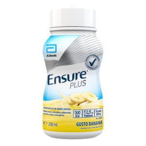 Ensure Plus Drink Banana Integratore Nutrizionale Iperproteico e Ipercalorico al Gusto Banana 200 ml