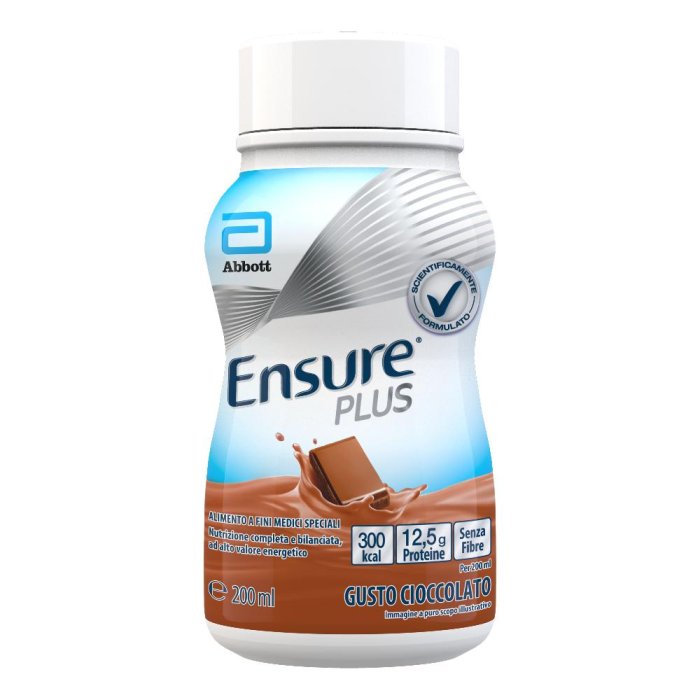 Ensure Plus Drink al Cacao 200 ml Integratore Nutrizionale Completo ad Alto Contenuto Calorico e Proteico