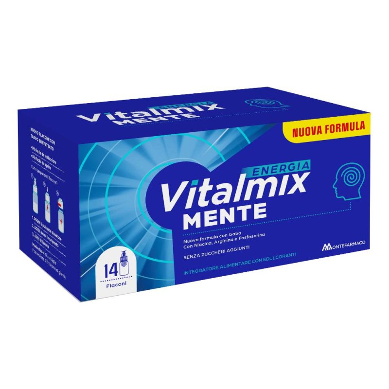 Vitalmix Energia Mente Integratore Alimentare Stanchezza Mentale 14 Flaconcini