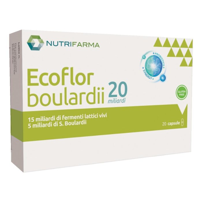 Ecoflor Boulardii 20 Miliardi Probiotico 20 Capsule – Integratore Intestinale con Saccharomyces boulardii