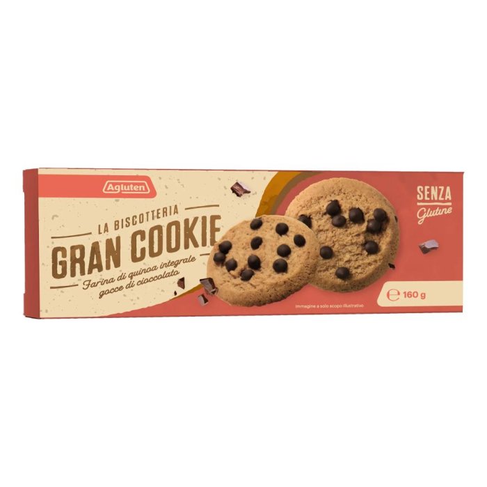 Agluten Gran Cookie quinoa e cioccolato - biscotti senza glutine con quinoa