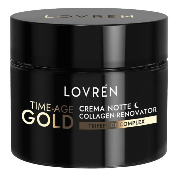 Lovren Time Age Gold Crema Viso Notte Azione Antietà e Antirughe 30ml