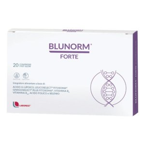 Blunorm Forte Integratore Alimentare 20 Compresse per il Metabolismo di Glucosio e Insulina