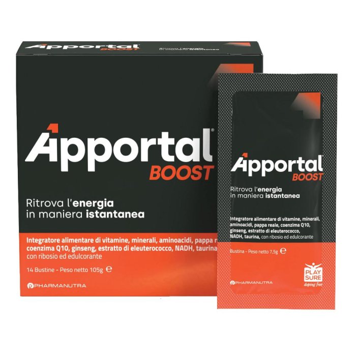Apportal Boost integratore energetico in bustine 105 g 14 bustine