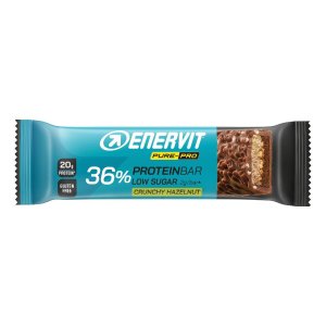 Enervit Pure-Pro - 36% Protein Bar Barretta Proteica Crunchy Hazelnut, 55g