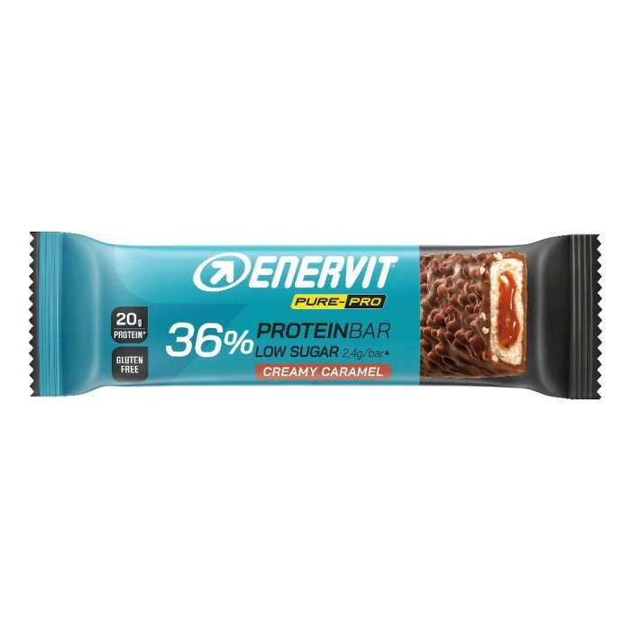 Enervit Pure-Pro - 36% Protein Bar Barretta Proteica Creamy Caramel, 55g