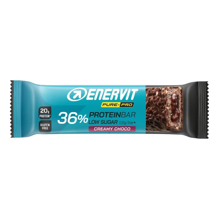 Enervit Pure-Pro - 36% Protein Bar Barretta Proteica Creamy Choco, 55g