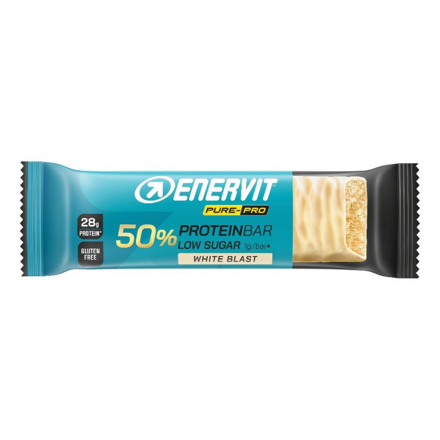 Enervit Pure Pro Protein Bar 50% Cioccolato Bianco White Blast 55g Enervit Pure Pro Protein Bar 50% Cioccolato Bianco White Blast 55g