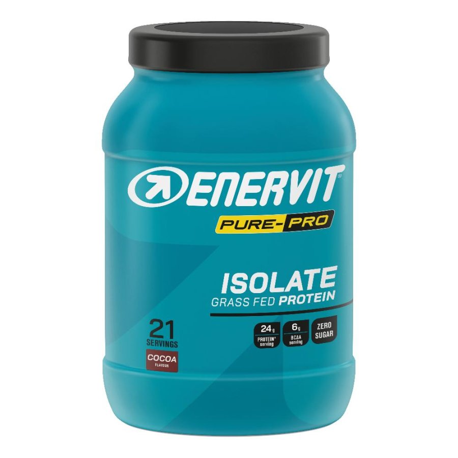 Enervit Pure-Pro - Whey Protein Isolate Grass FED Integratore di Proteine gusto Cacao 630g Enervit Pure-Pro - Whey Protein Isolate Grass FED Integratore di Proteine gusto Cacao 630g