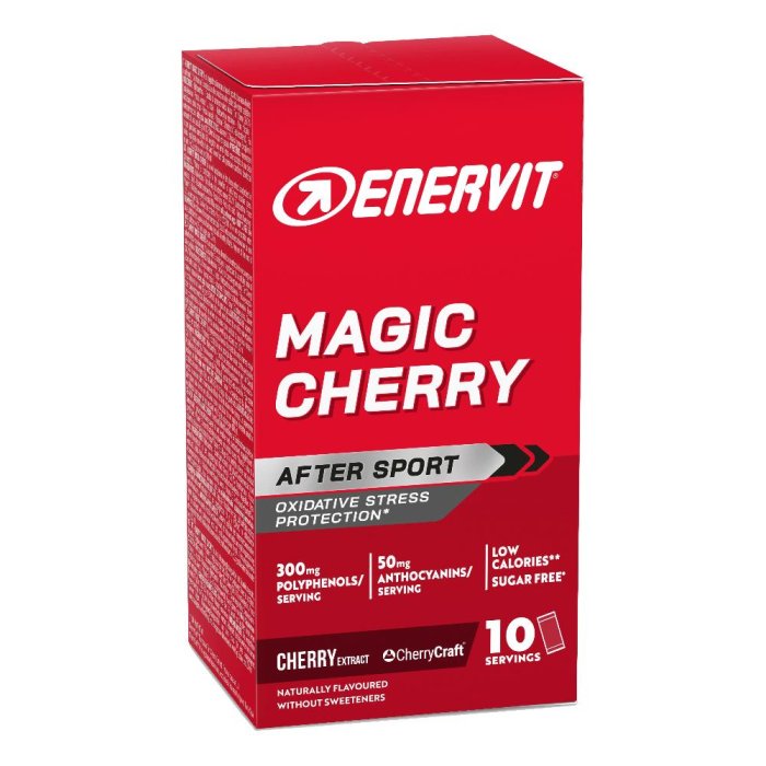 Enervit Sport Magic Cherry Integratore Energetico al Gusto Ciliegia 10 Bustine