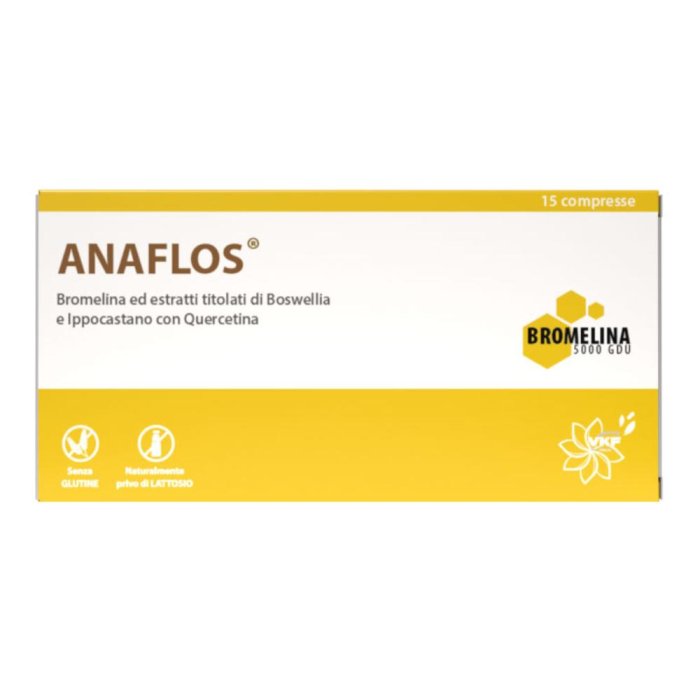 Anaflos Integratore 15 Compresse per Microcircolo e Circolazione Venosa, Benessere Gambe