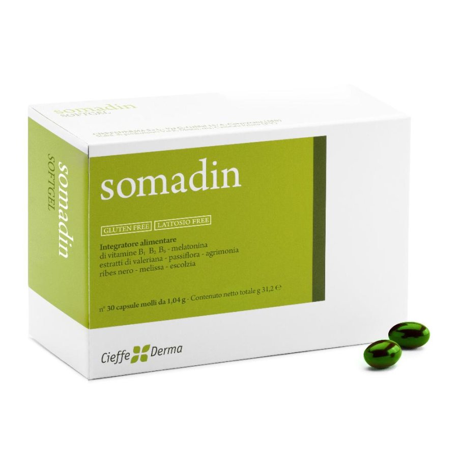 Somadin 30 softgel - integratore con vitamine e aminoacidi per energia e tono Somadin 30 softgel - integratore con vitamine e aminoacidi per energia e tono