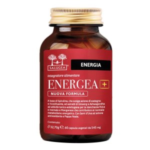 Salugea Energea Integratore Energetico Naturale in Capsule – Energia Fisica e Mentale, Confezione da 60 Capsule