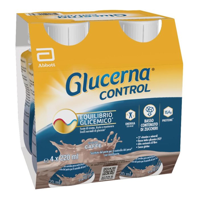 Glucerna Control gusto caffÃ¨ 4x220 ml - bevanda nutrizionale per il controllo glicemico