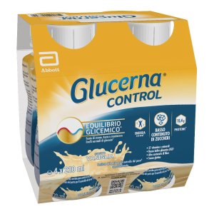 Glucerna Control gusto vaniglia 4x220 ml - supplemento nutrizionale per diabetici e prediabetici