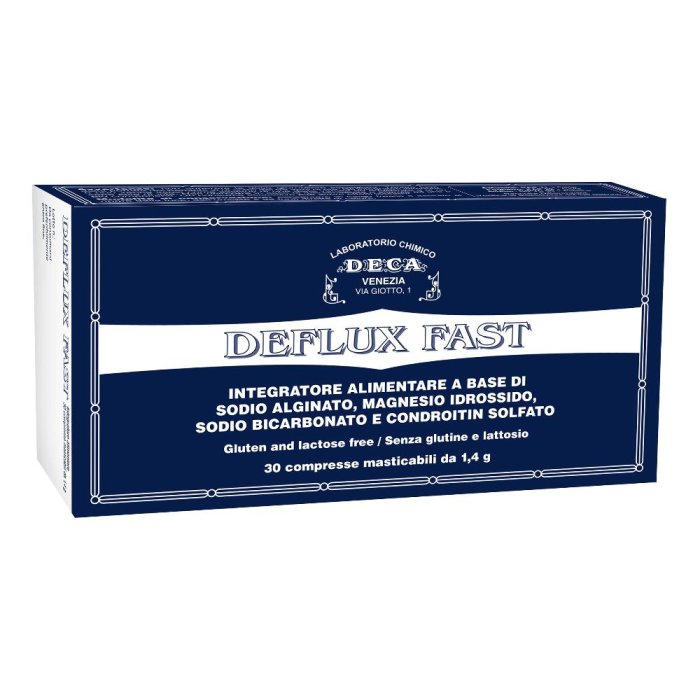 Deflux Fast 30 compresse masticabili - integratore per reflusso e bruciore di stomaco
