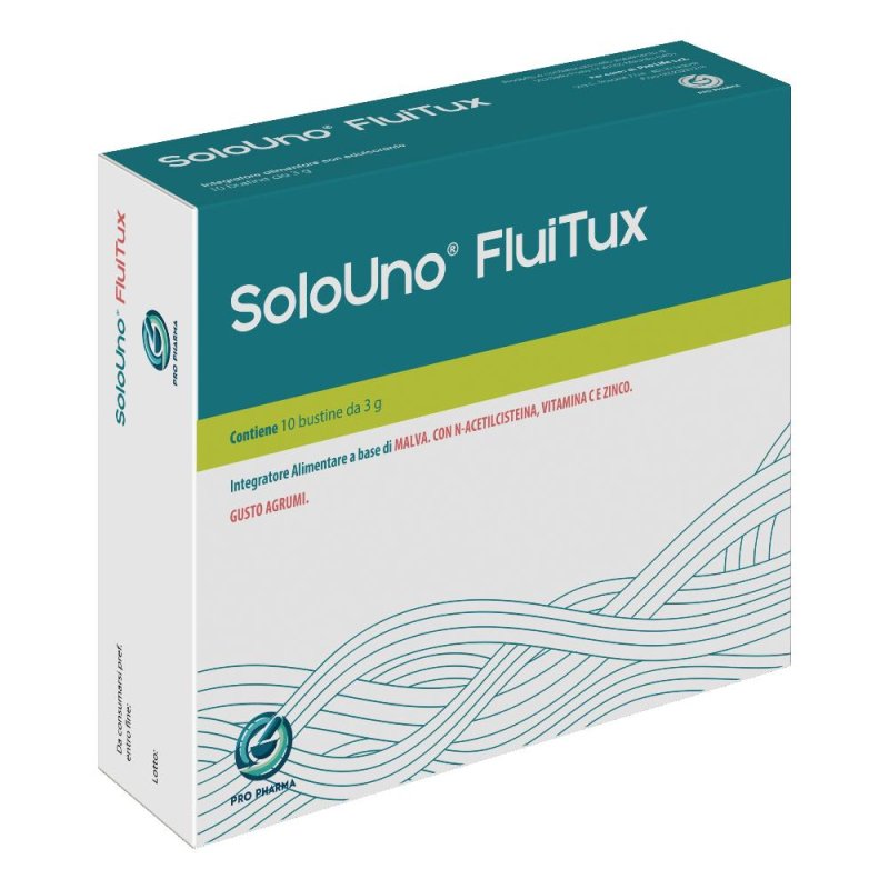 Solouno Fluitux 10 Bustine Granulato Orale Integratore Per Il Benessere Delle Vie Respiratorie