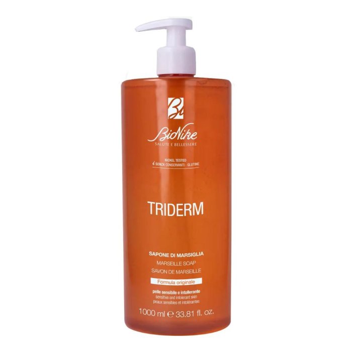 Triderm sapone Marsiglia 1000 ml - detergente liquido ipoallergenico per pelli sensibili