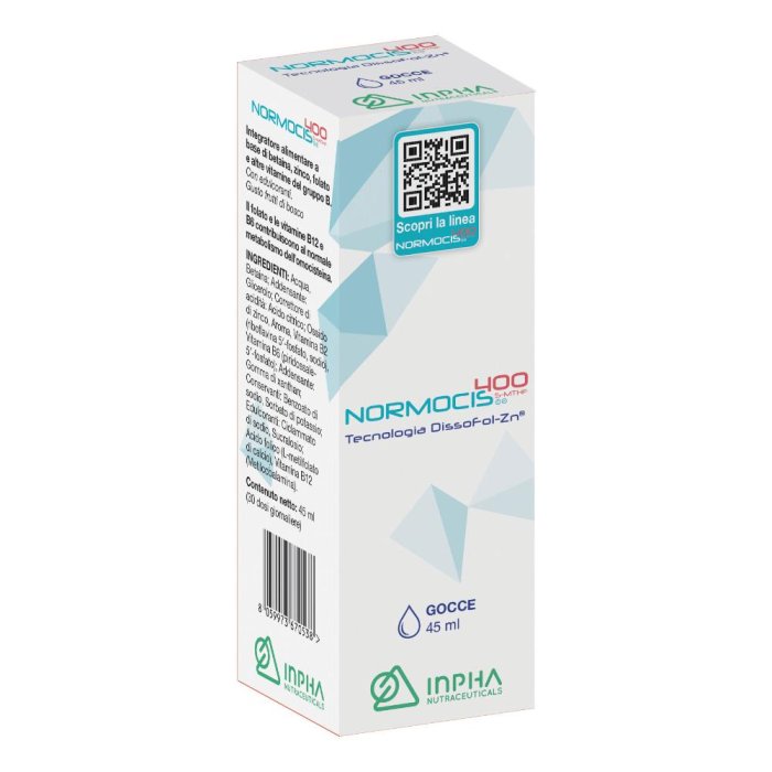 Normocis 400 gocce 45 ml - integratore con vitamine del gruppo B per metabolismo dellâ€™omocisteina