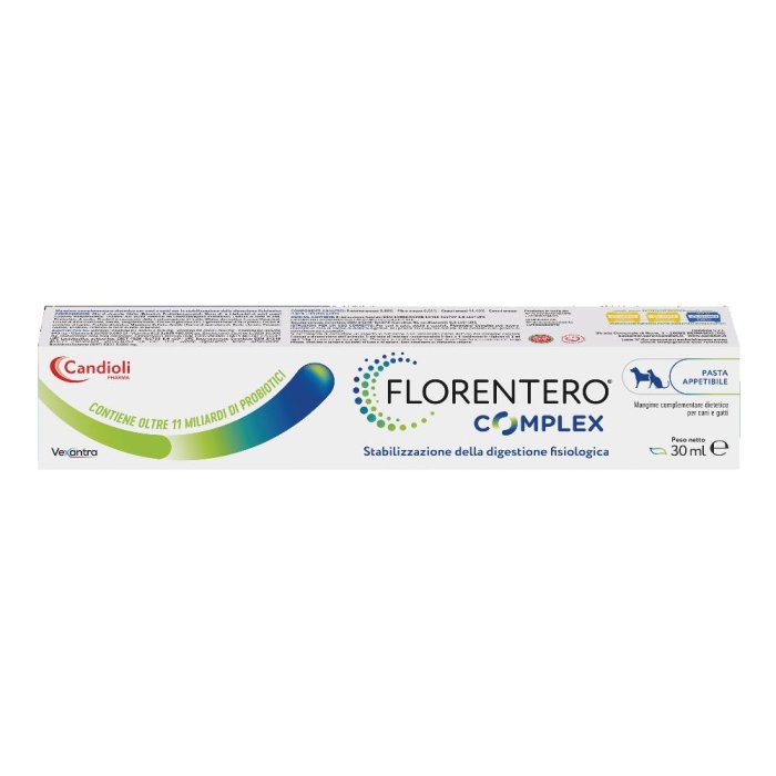 Florentero CPX 30 ml Pasta Orale Cane e Gatto Probiotico Intestinale per il Moment di Diarrea, Convalescenza e Flora Batterica Alterata
