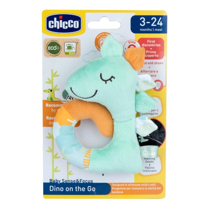 Chicco gioco baby sense&focus trillino soft dinosauro eco+