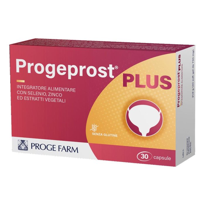 Progeprost Plus 30 Capsule Integratore Uomo per Benessere Prostata e Vie Urinarie
