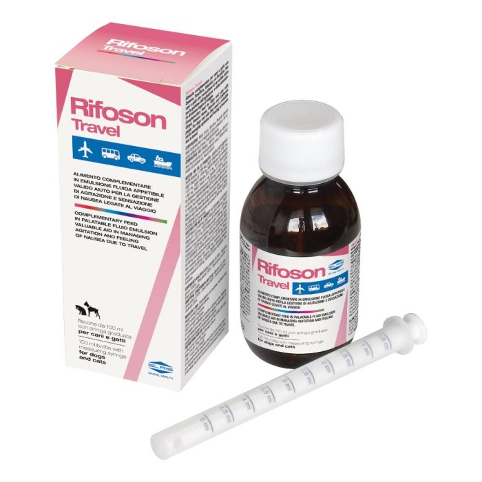 Rifoson Travel 100 ml - integratore liquido per nausea e mal dâ€™auto