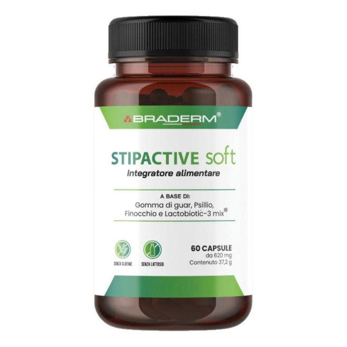 Stipactive Soft 60 Capsule Integratore per la Regolarità del Transito Intestinale