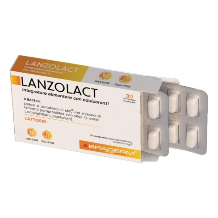 Lanzolact 30 Compresse Integratore per Digestione e Benessere Intestinale