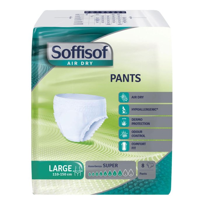 Soffisof Air Dry Pants L Super - pannolino a mutandina per incontinenza