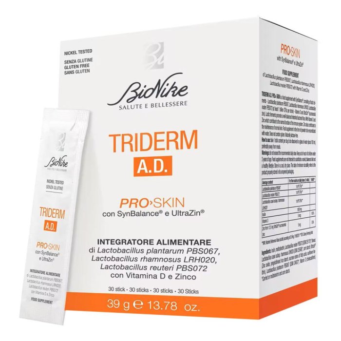 BioNike Triderm Xeramed stick labbra 3,8 ml idratante, nutriente e protettivo 
